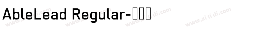 AbleLead Regular字体转换